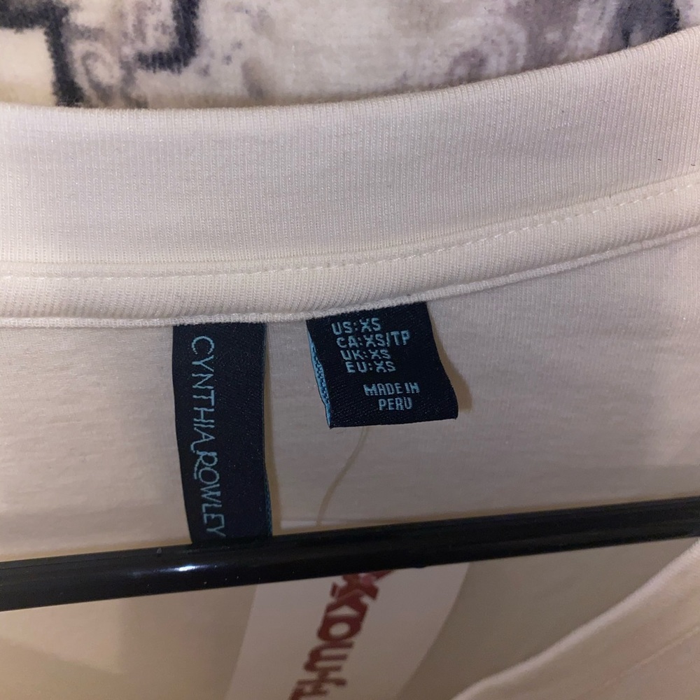 White long sleeved shirt